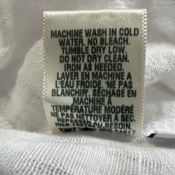 Bella Dahl Halter Maxi Dress Womens Medium White Linen Blend Tiered Flowy Boho - Picture 6 of 13